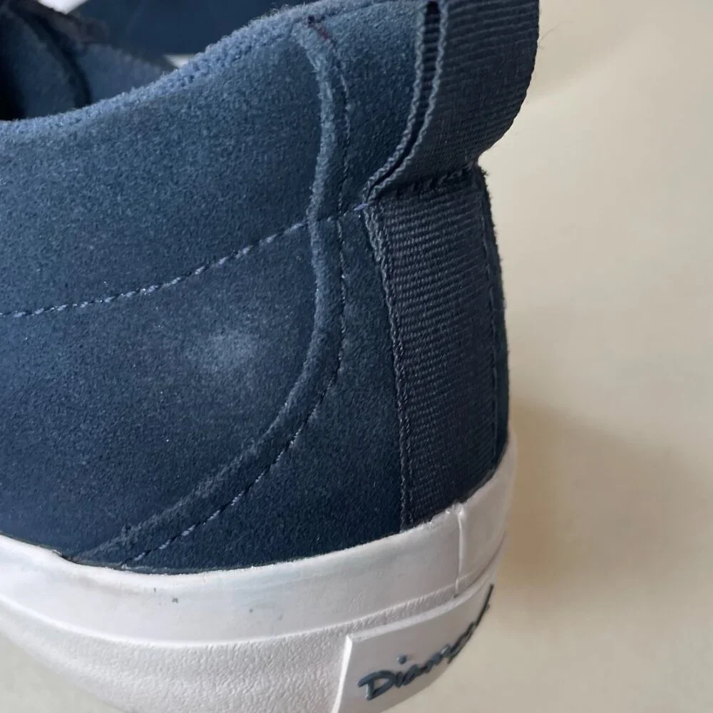 Diamond Supply Co Icon Two Tone Navy Suede Shoes Size 8.5
